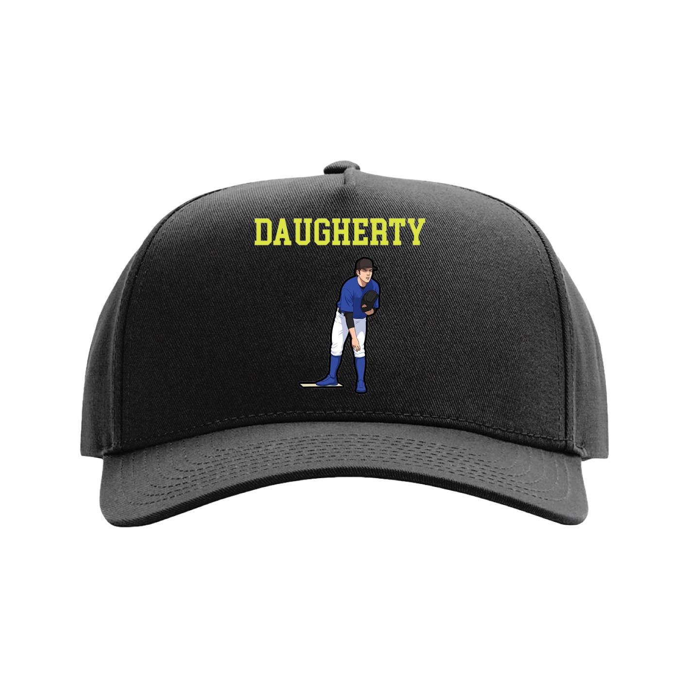 Full Fabric Five-Panel Champ Cap — Shirsey in Black