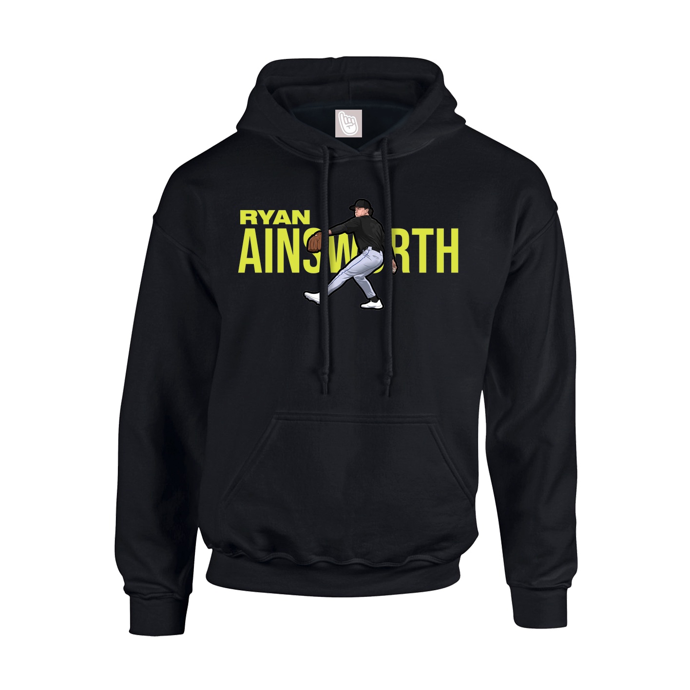Youth Hoodie — Player Name in Black