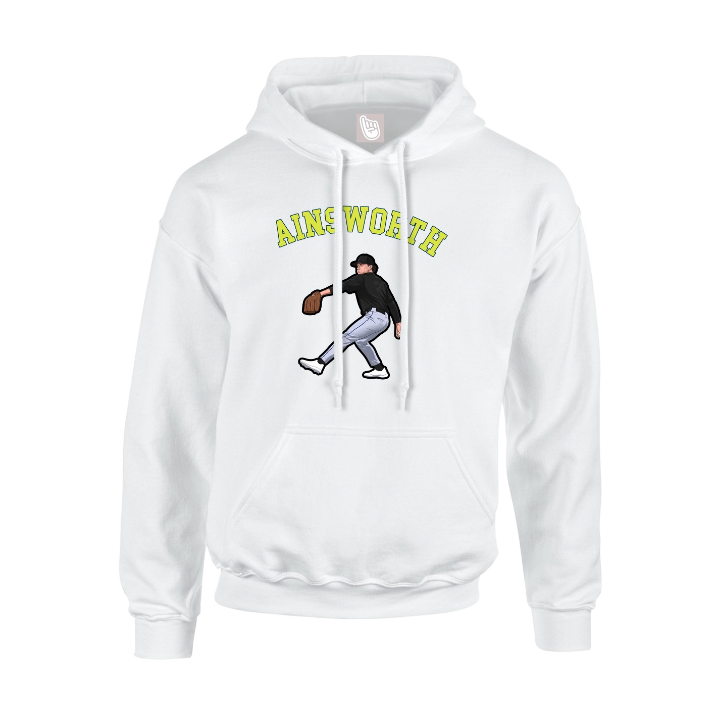 Hoodie — Shirsey Arch in White