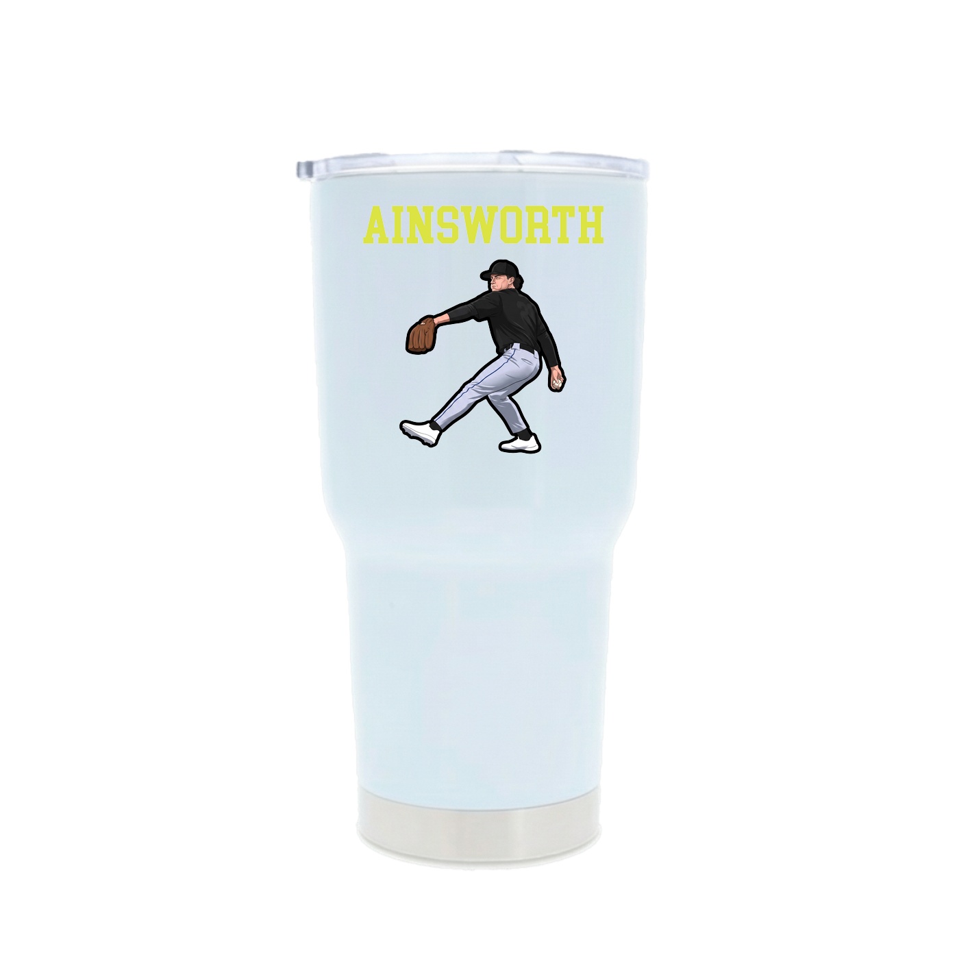 30oz Stainless Steel Tumbler — Shirsey in White