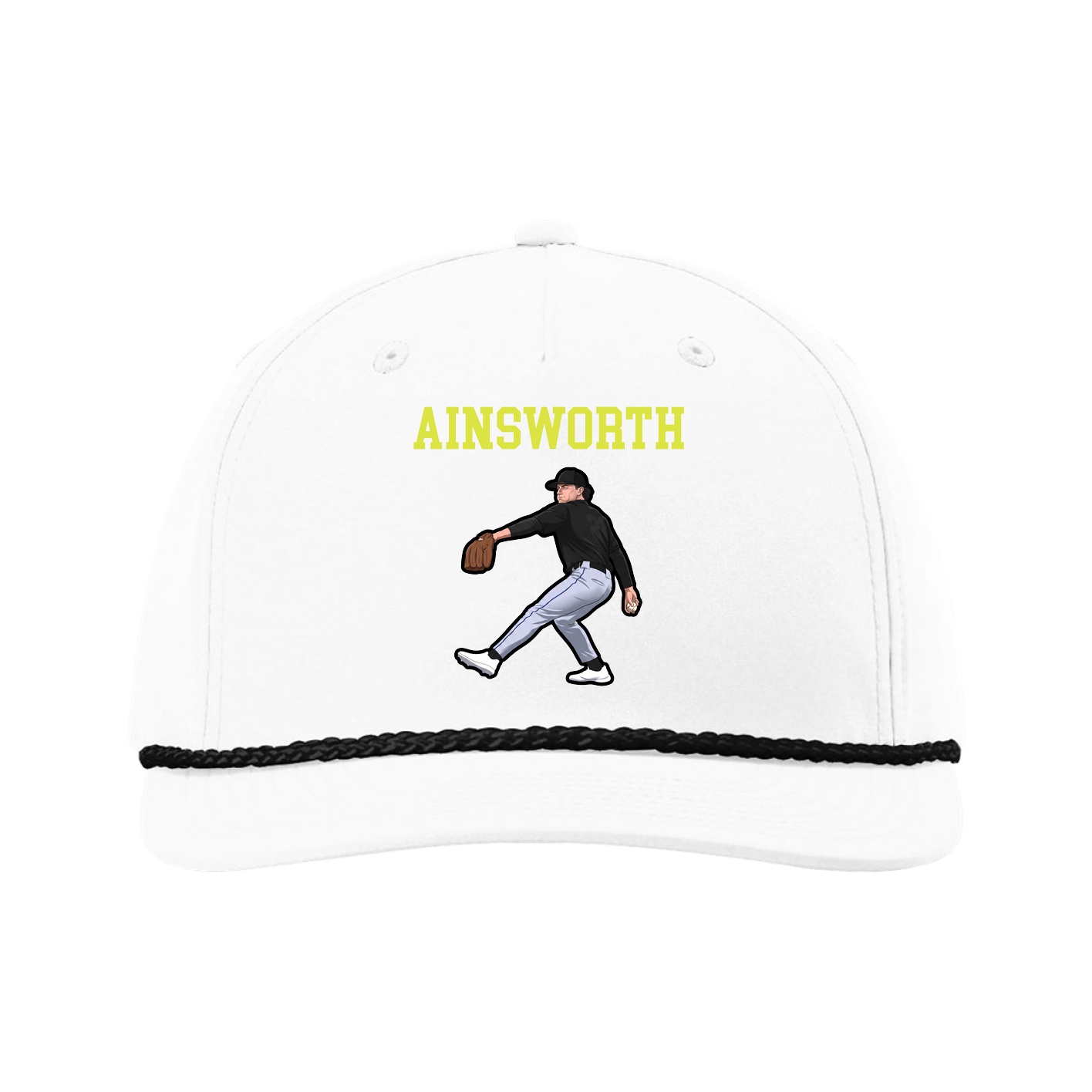 Five-Panel Classic Rope Cap — Shirsey in White