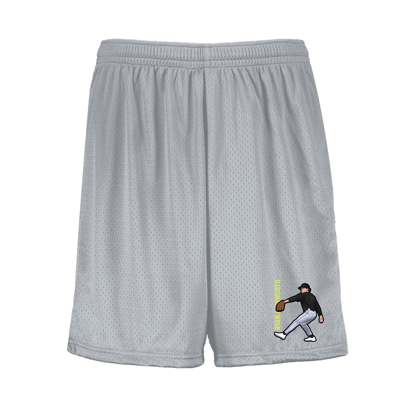 Shorts — Name Vertical in Silver