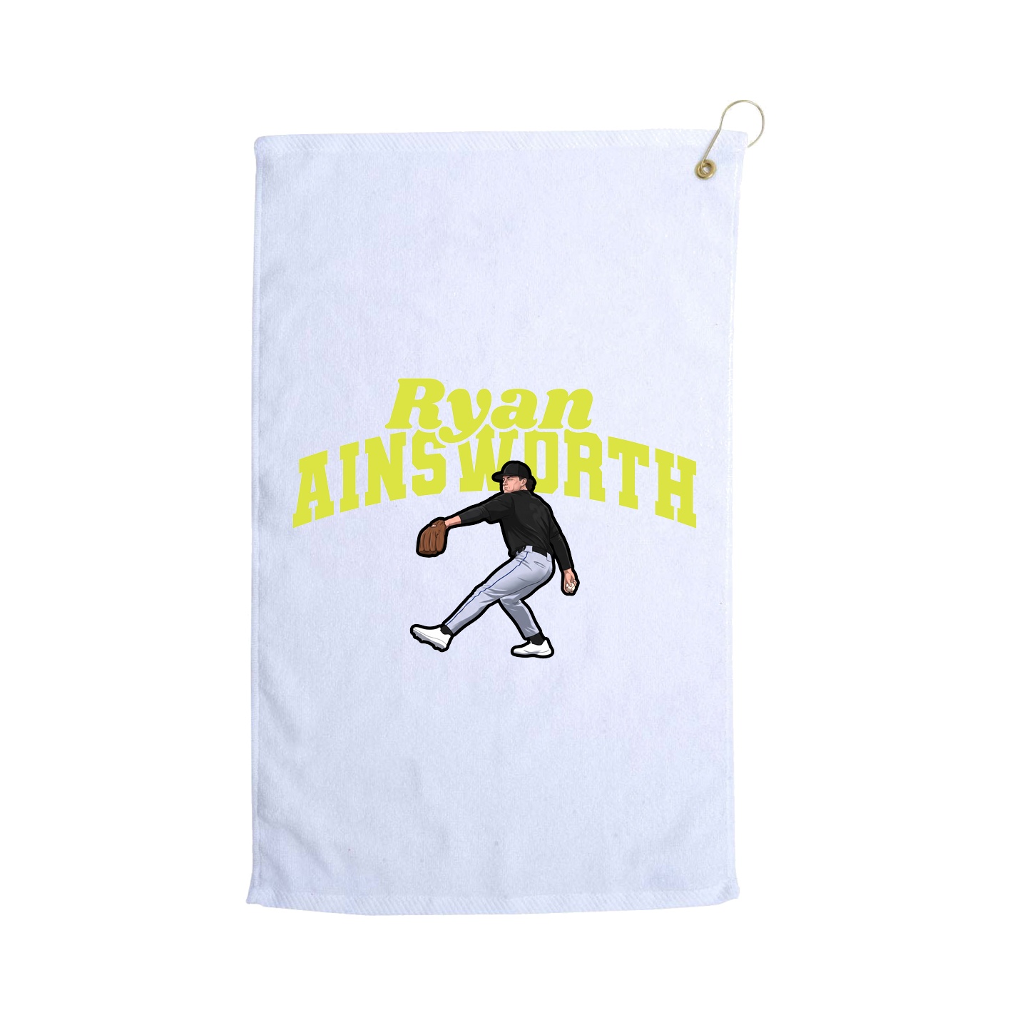 Golf Towel — Signature Arch in White