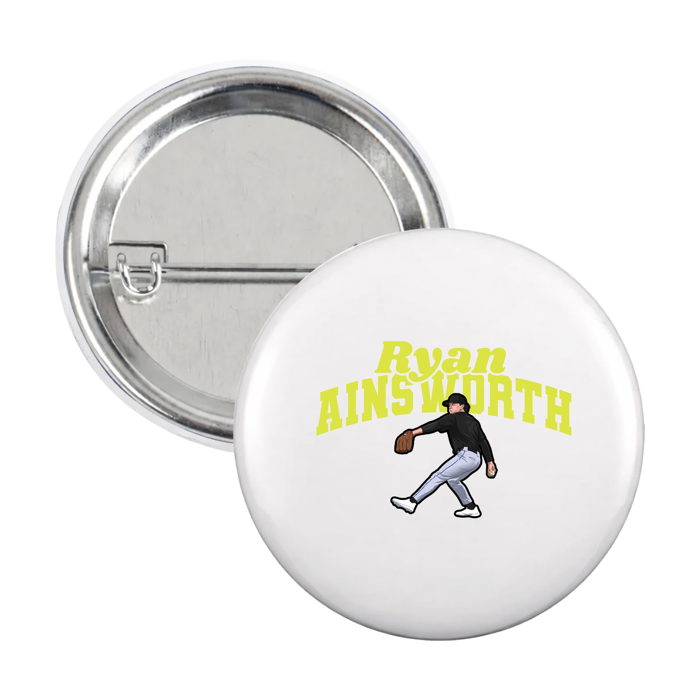 Game Day Button — Signature Arch in White