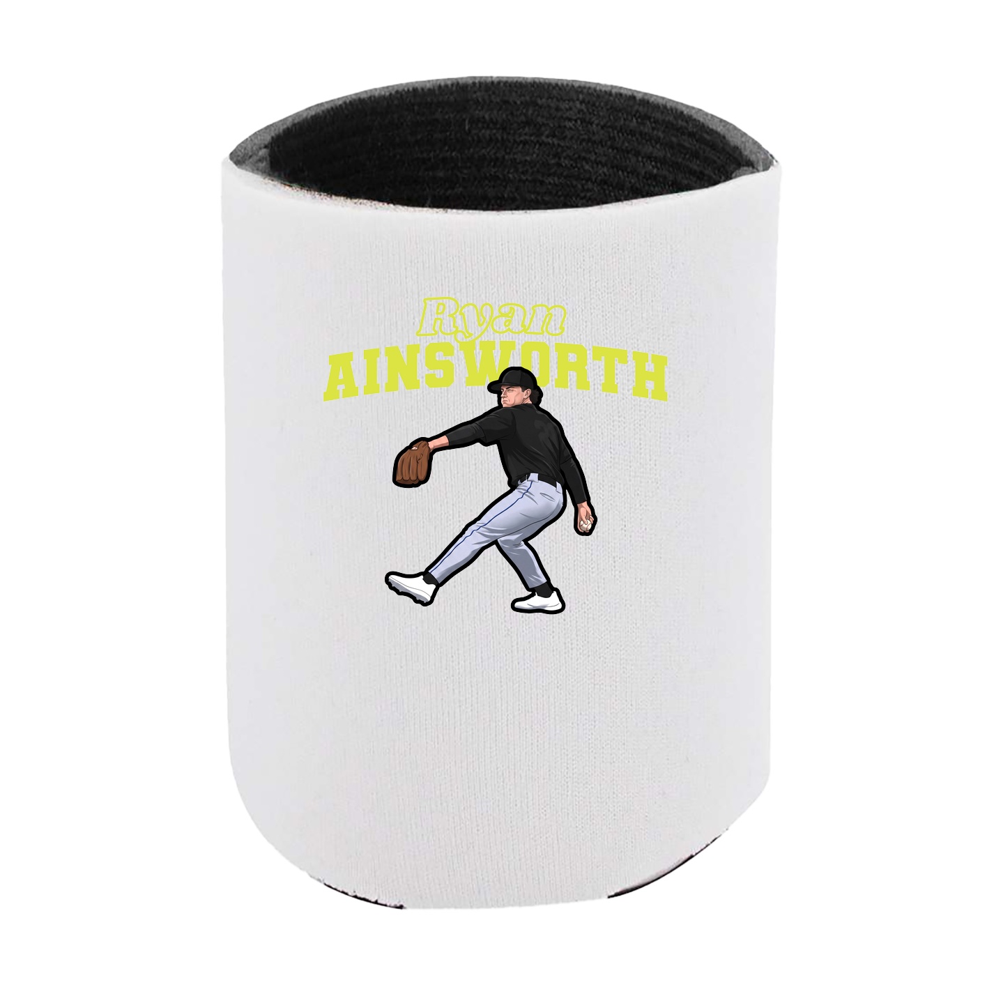Can Holder — Name Arch in White
