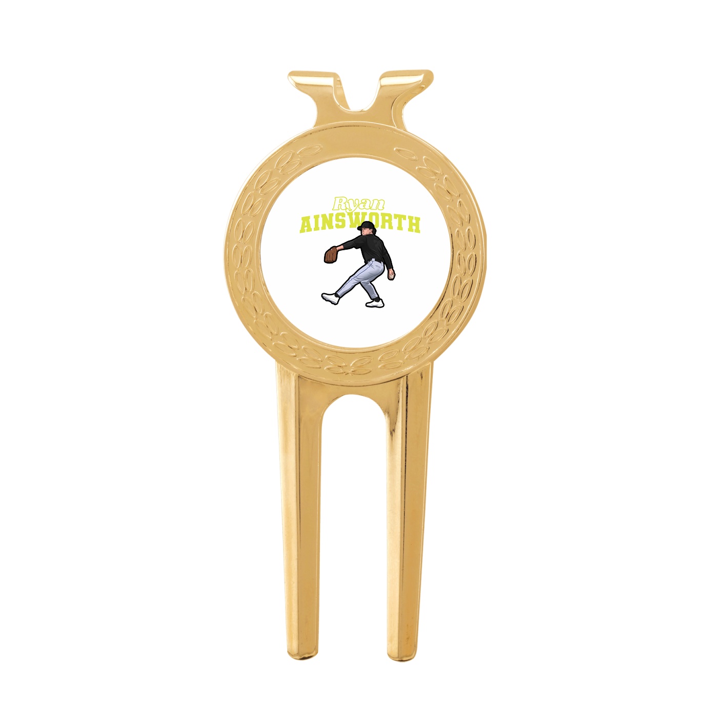 Divot Tool with Ball Marker — Name Arch in Classic