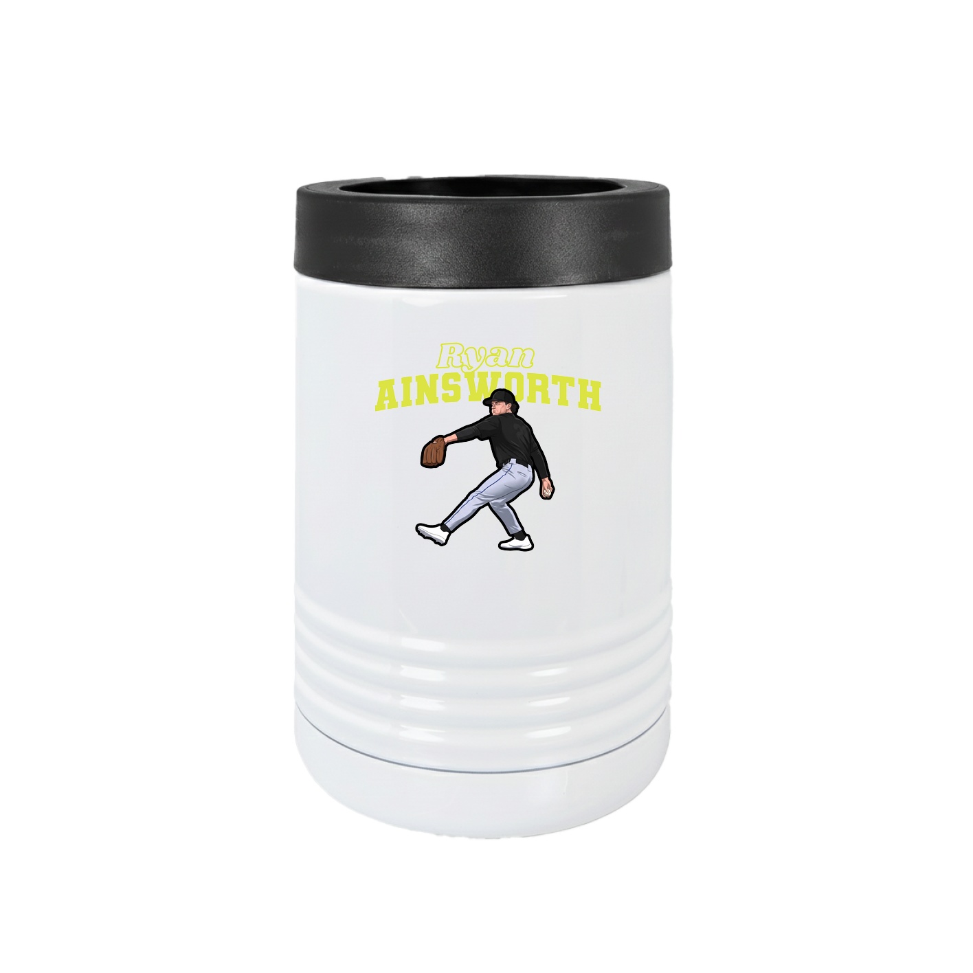 Beverage Holder — Name Arch in White