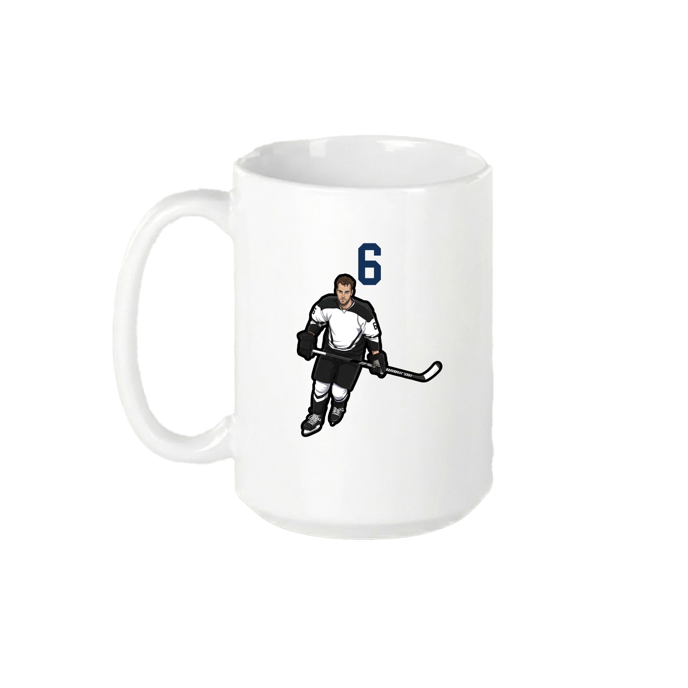 15oz Coffee Mug — Number Top in White