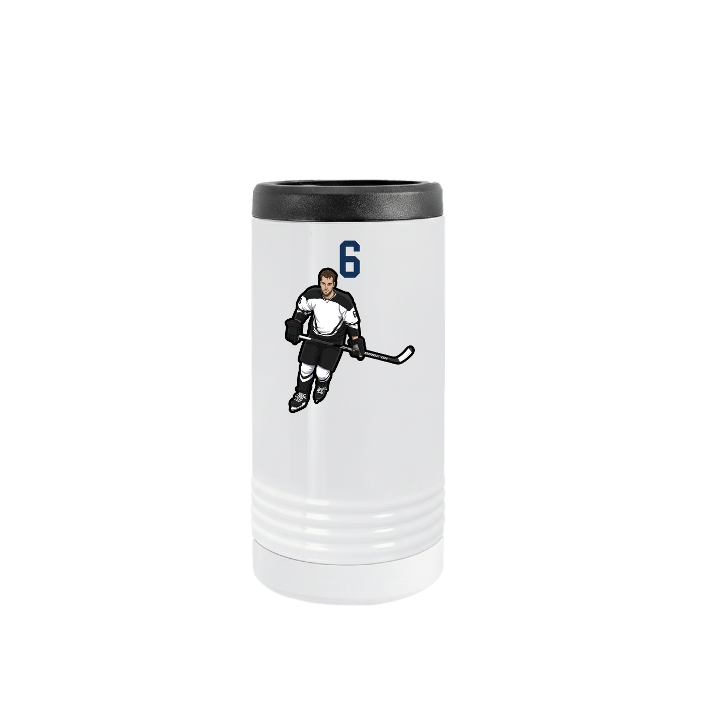 Slim Beverage Holder — Number Top in White