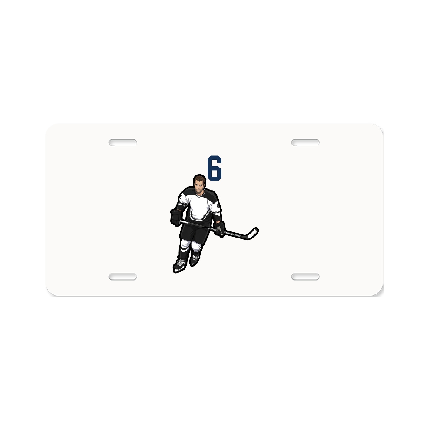 License Plate — Number Top in Classic
