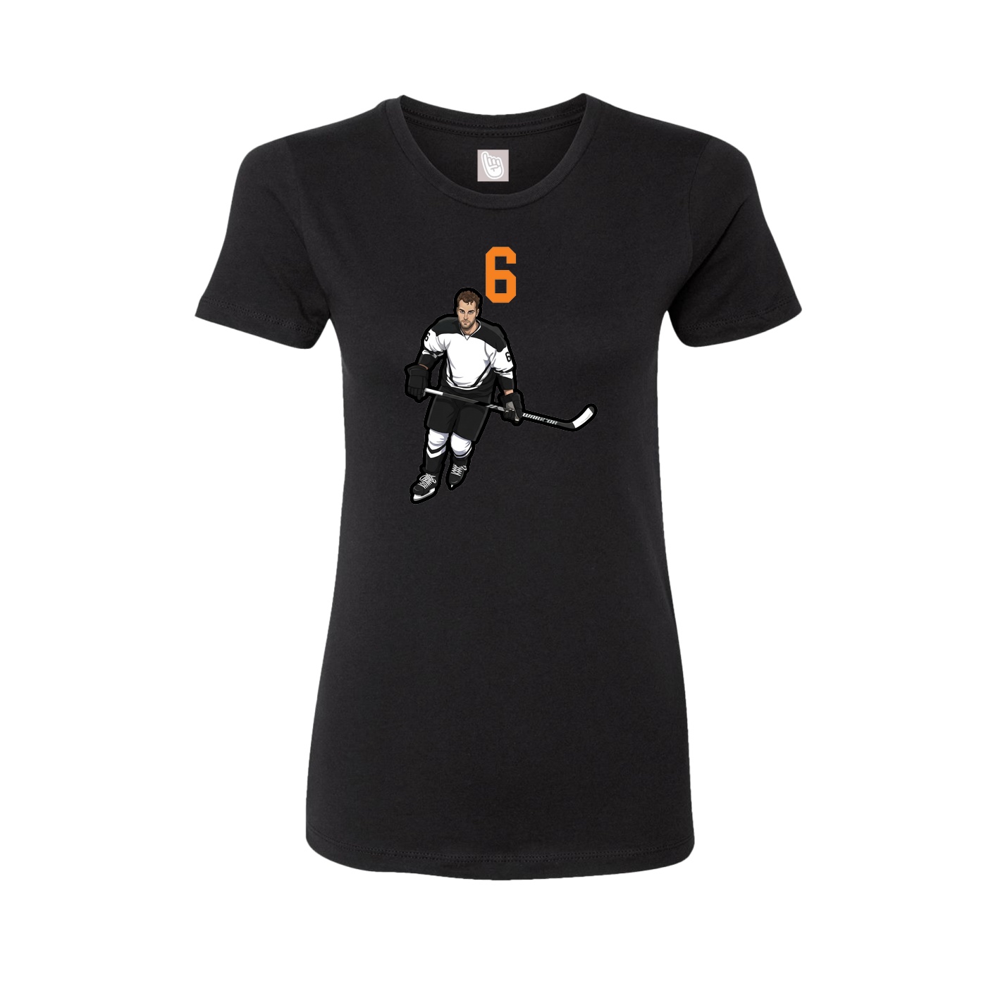 Womens Tee — Number Top in Black