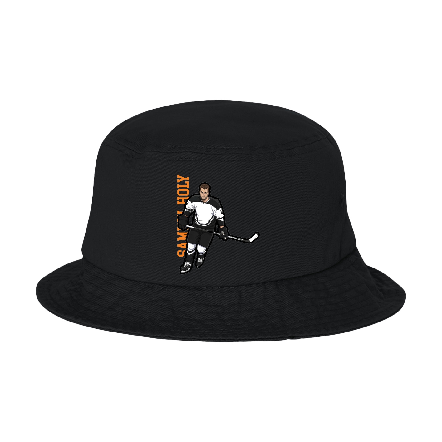 Bucket Cap — Name Vertical in Black