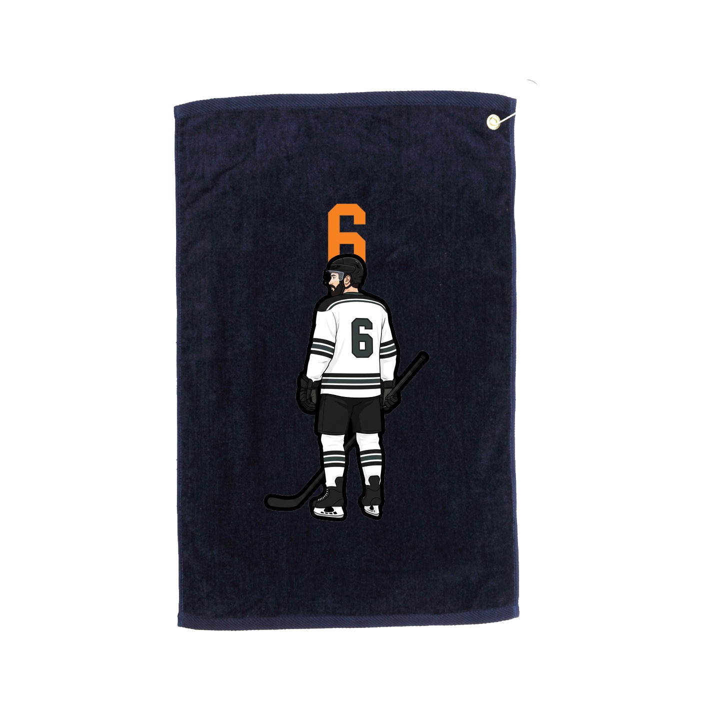 Golf Towel — Number Top in Navy