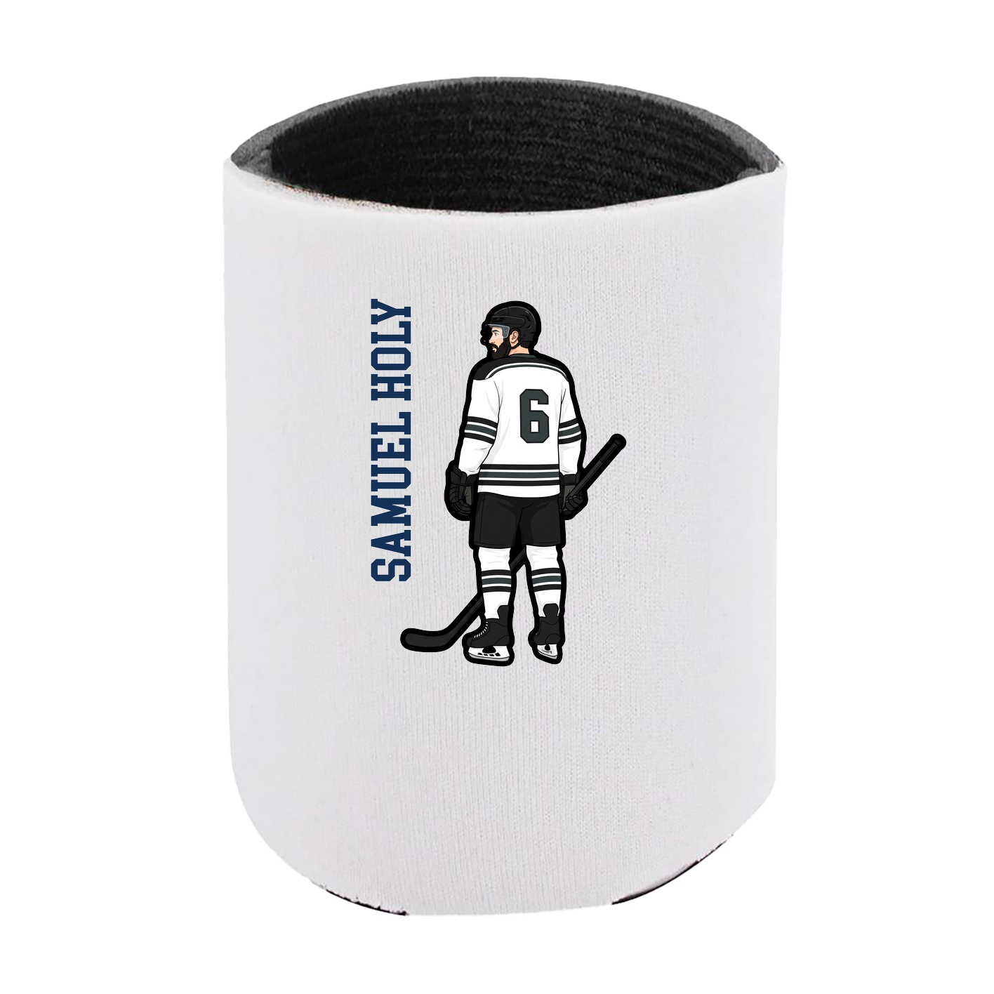 Can Holder — Name Vertical in White