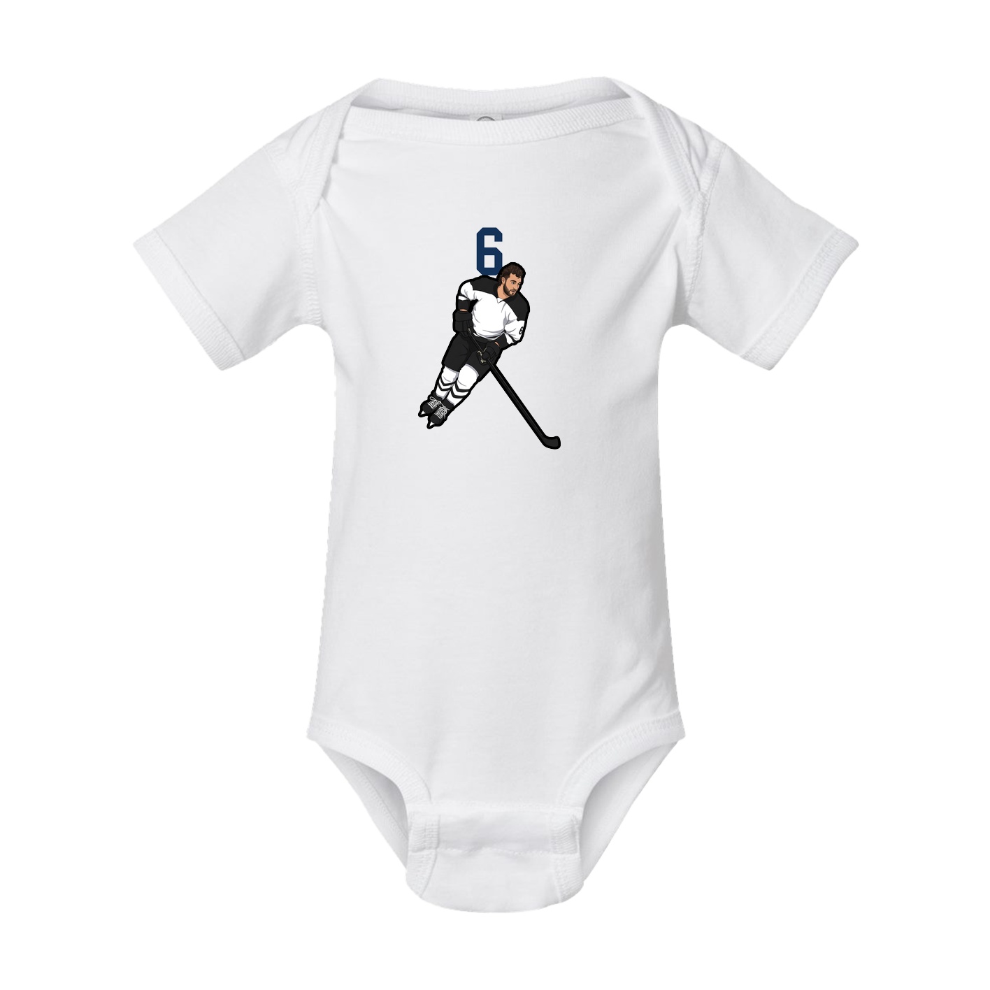 Baby Onesie — Number Top in White