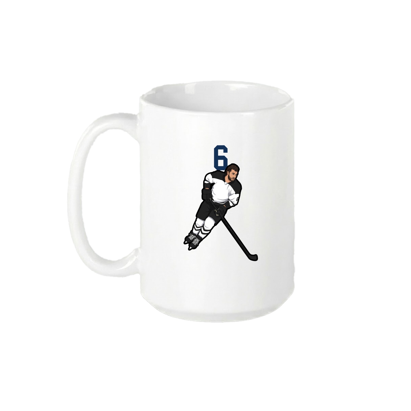 15oz Coffee Mug — Number Top in White