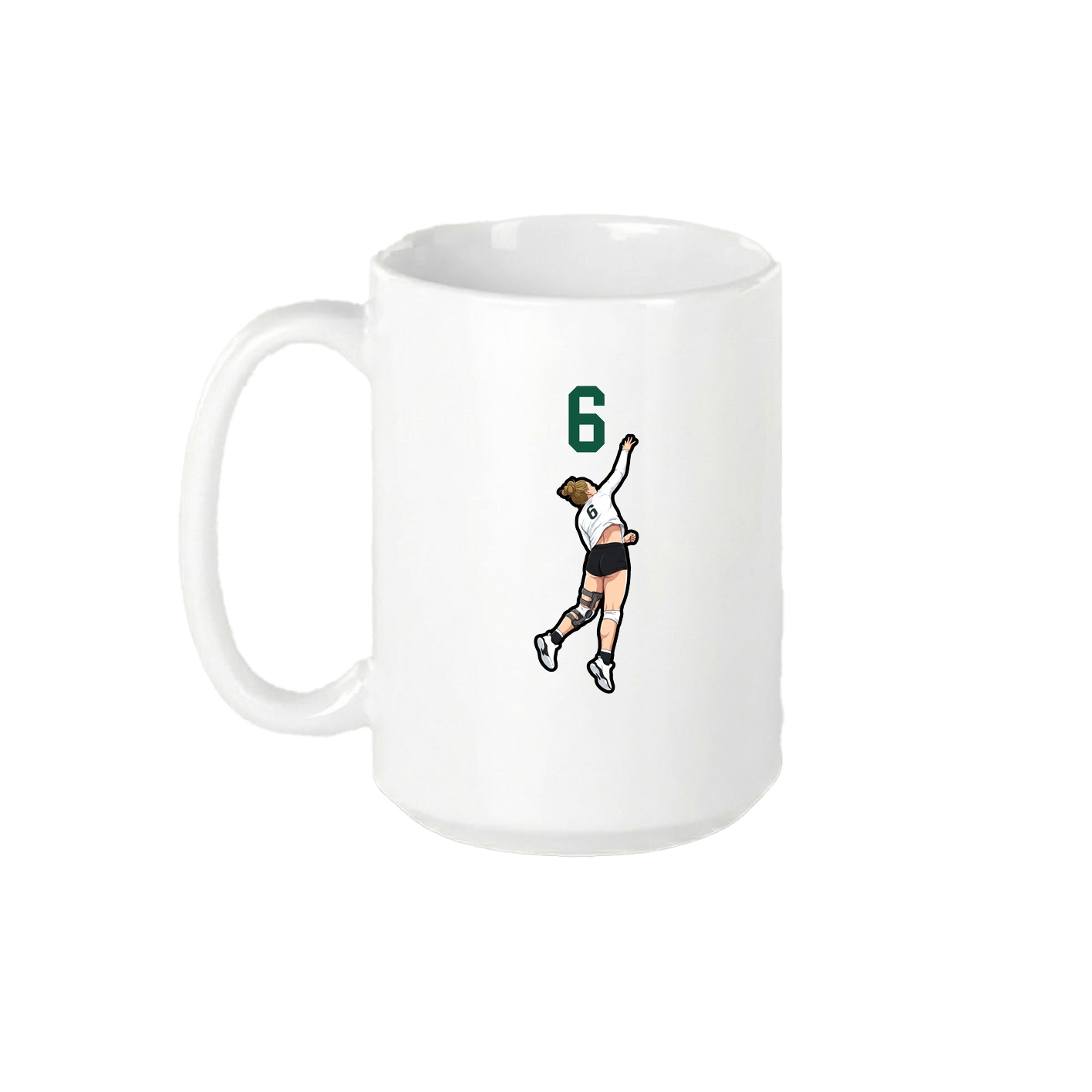 15oz Coffee Mug — Number Top in White