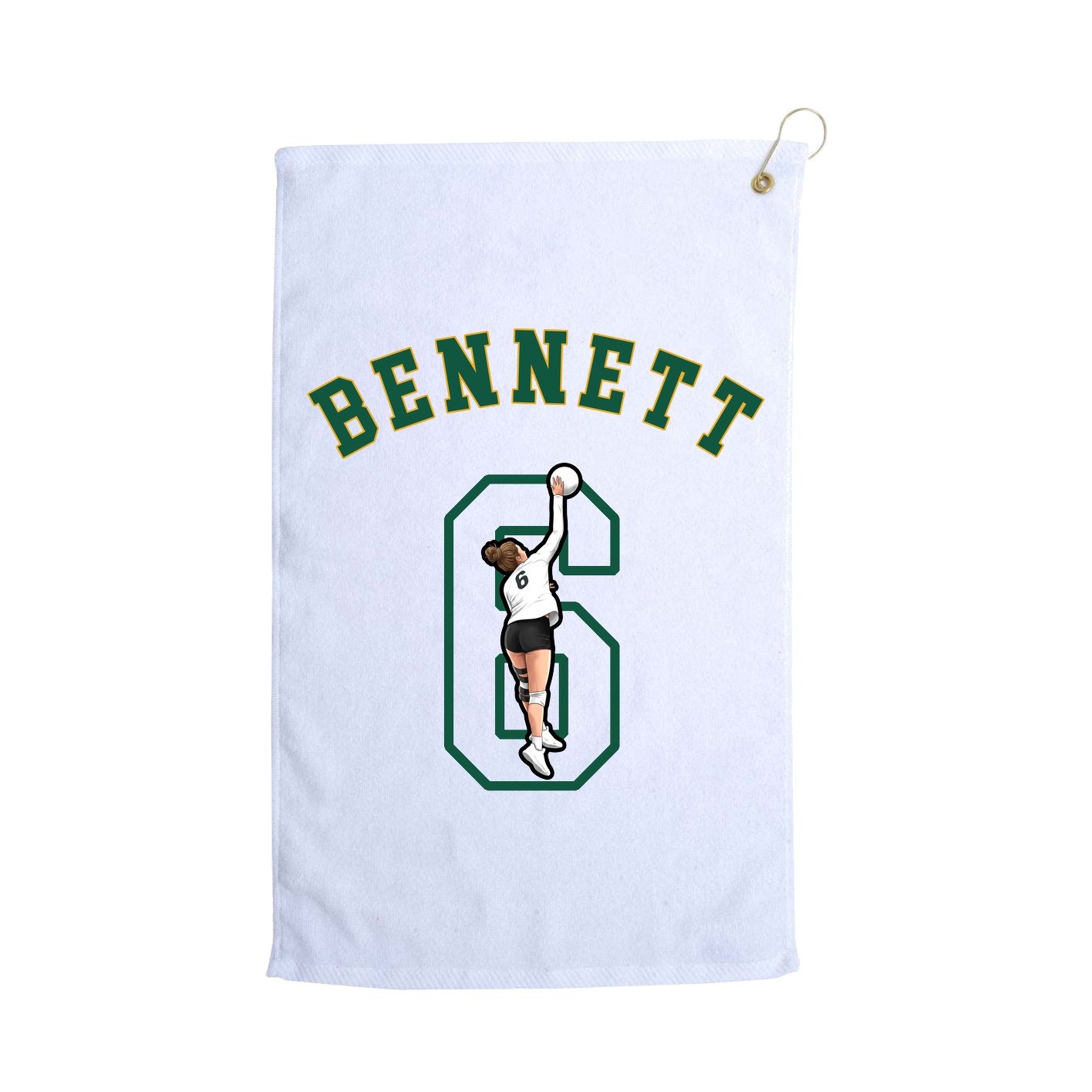 Golf Towel — Shirsey Arch in White
