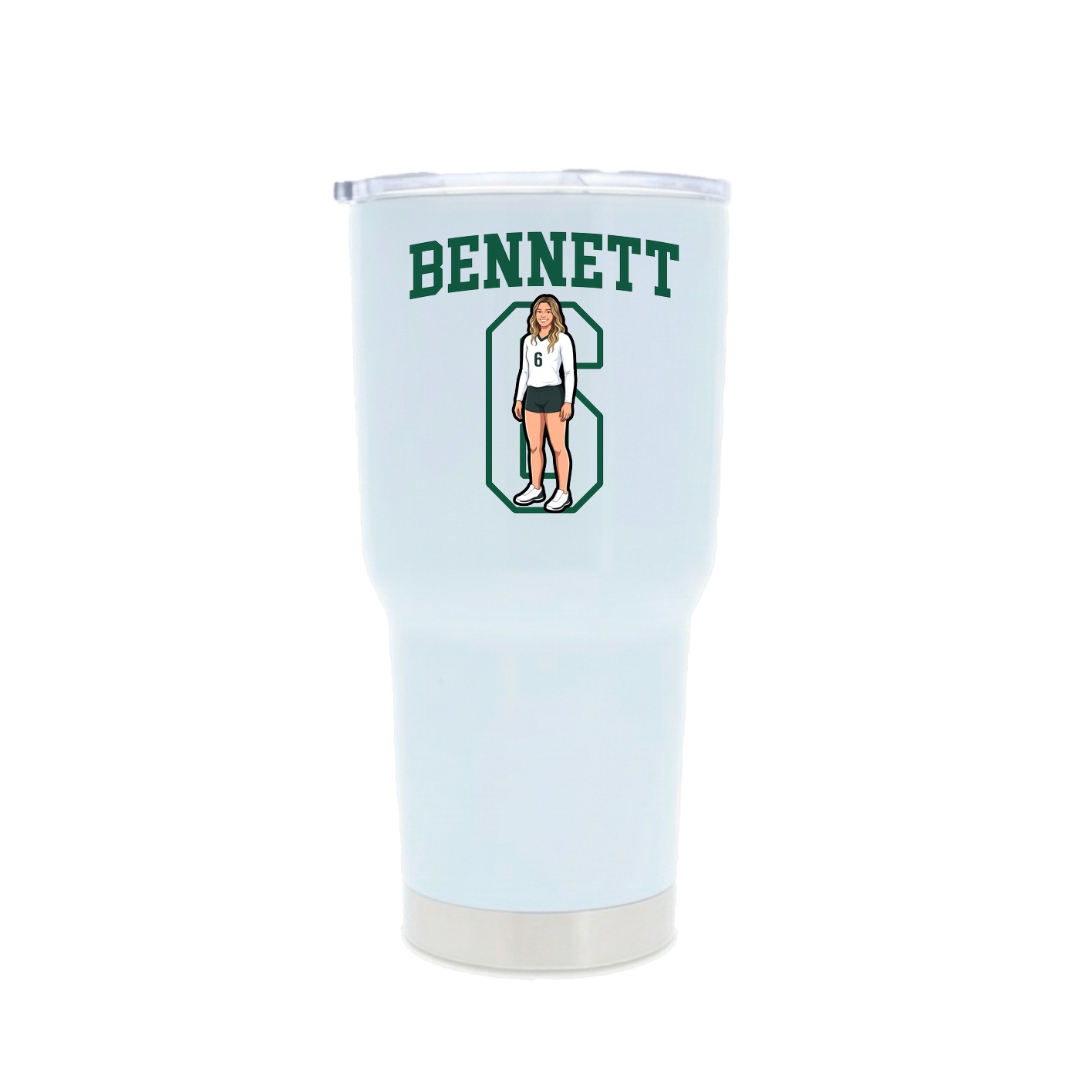 30oz Stainless Steel Tumbler — Shirsey in White