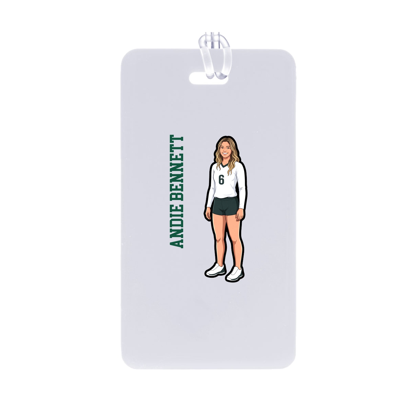 Bag Tag — Name Vertical in Classic