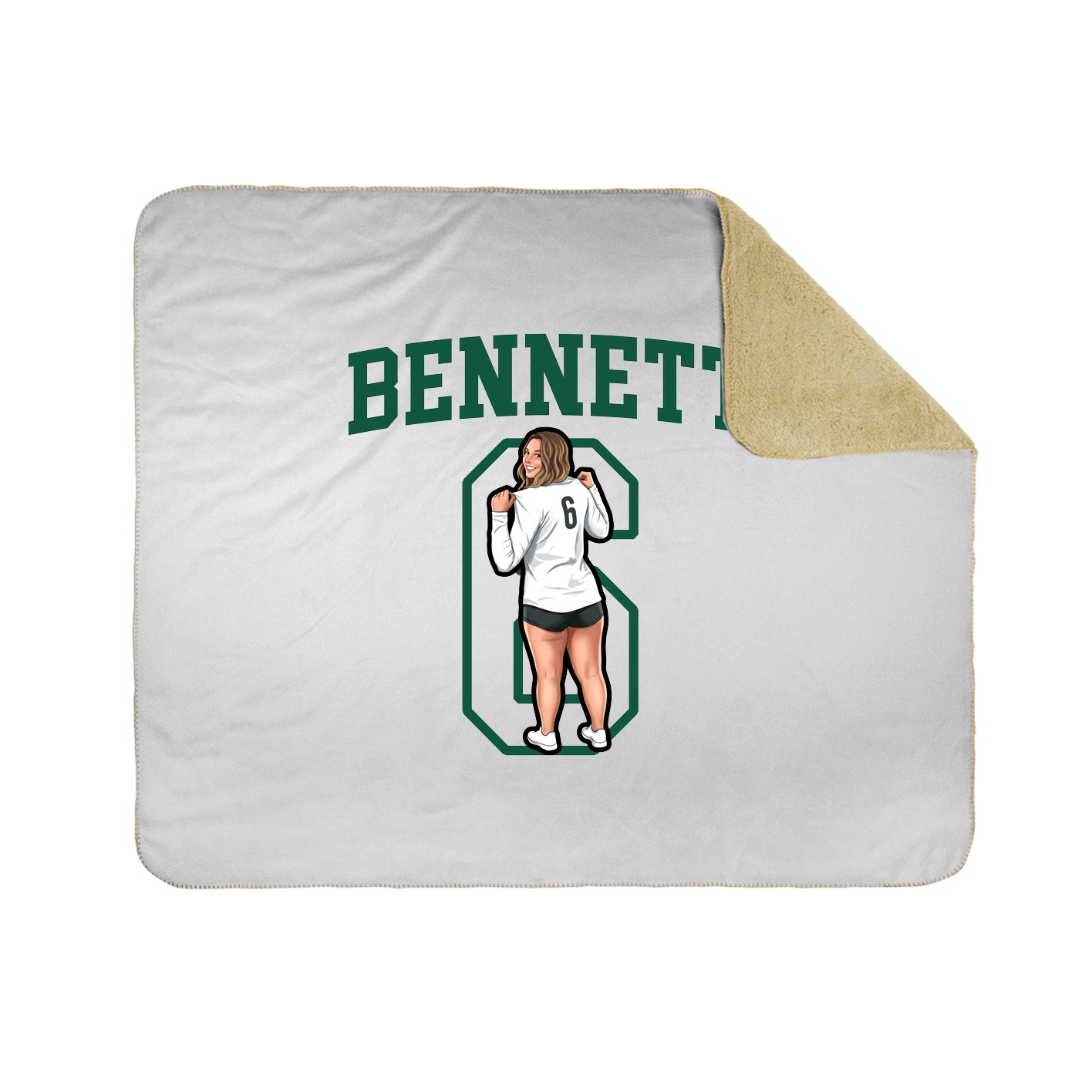 Throw Blanket — Shirsey in White
