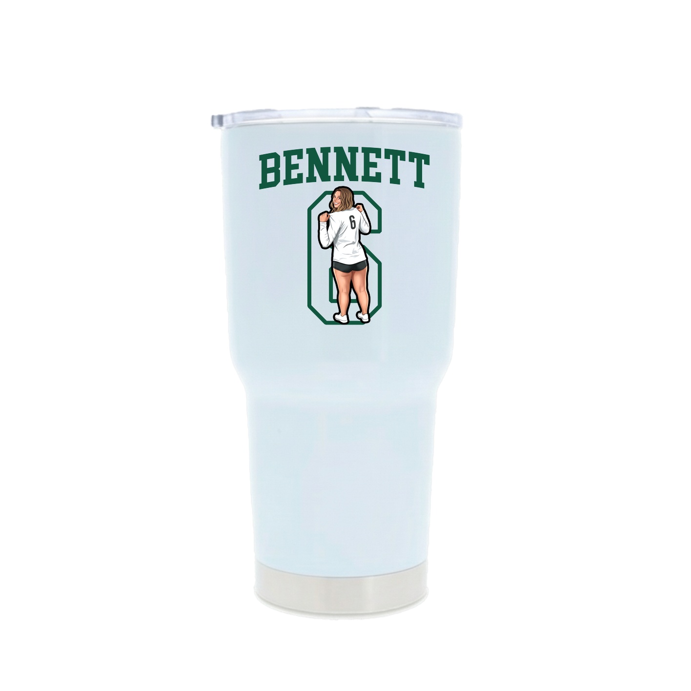 30oz Stainless Steel Tumbler — Shirsey in White