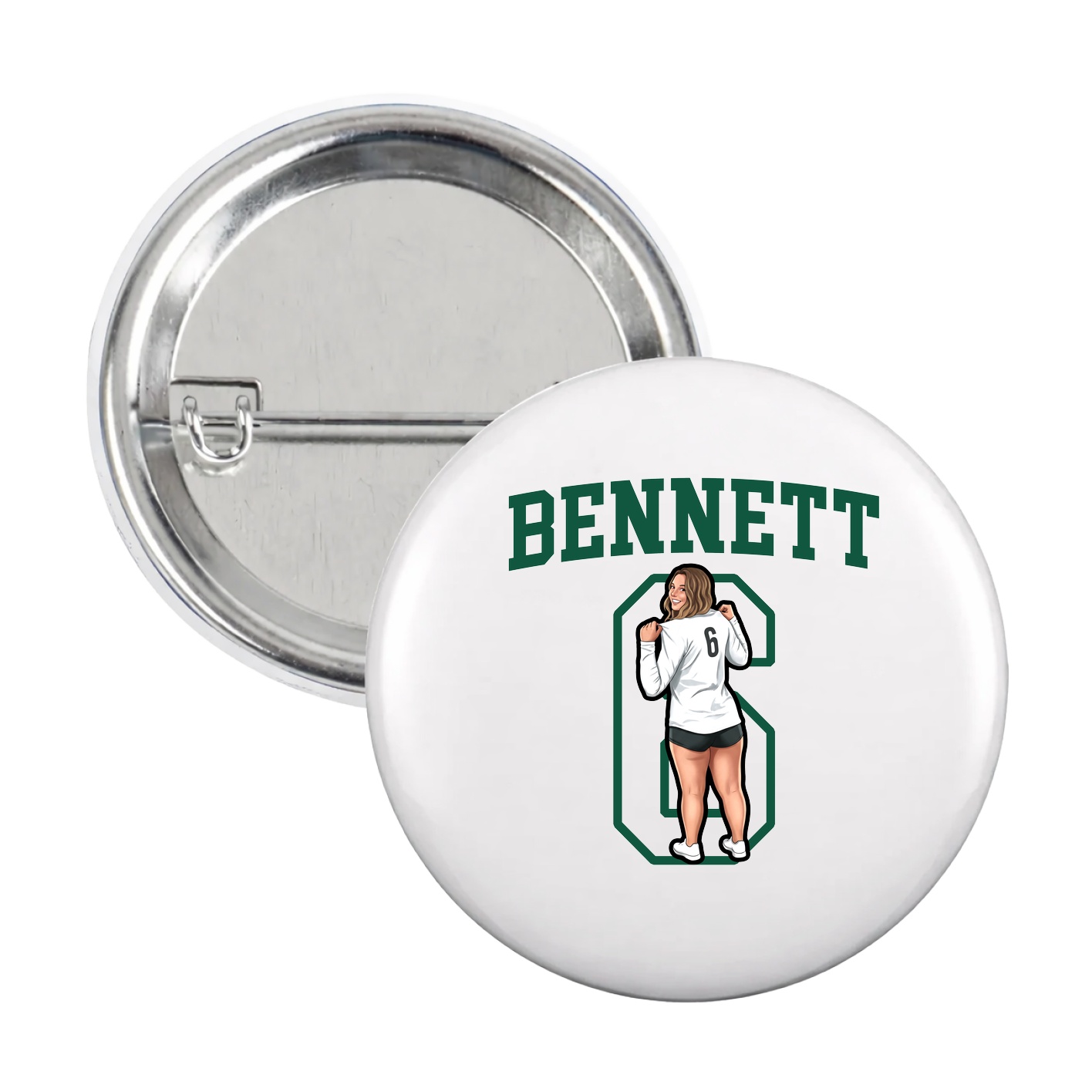 Game Day Button — Shirsey in White