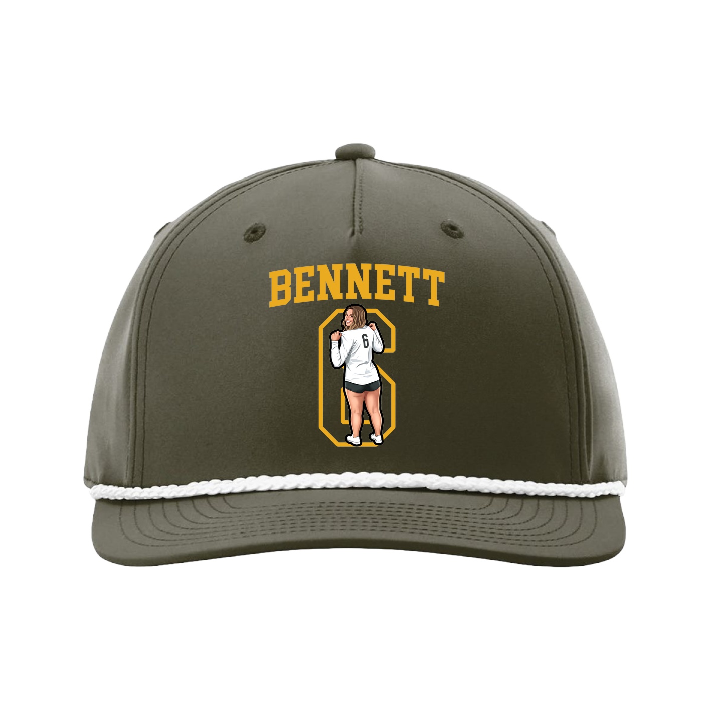 Five-Panel Classic Rope Cap — Shirsey in Green