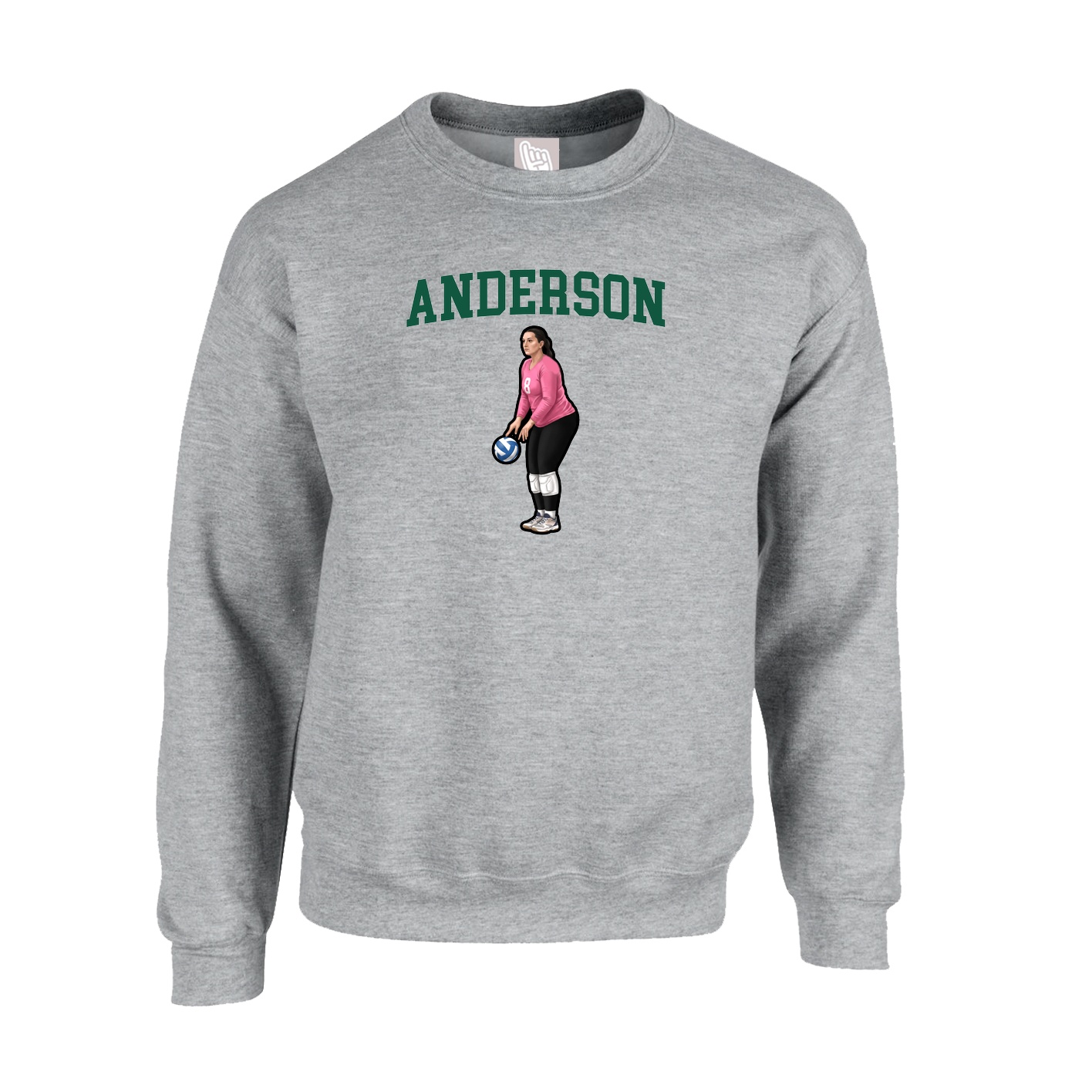 Fleece Crew — Shirsey in Grey