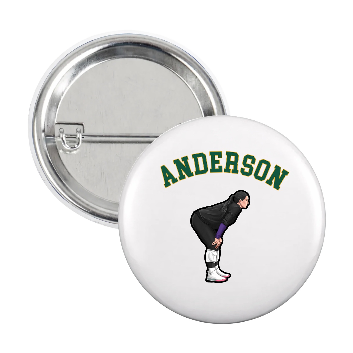 Game Day Button — Shirsey Arch in White