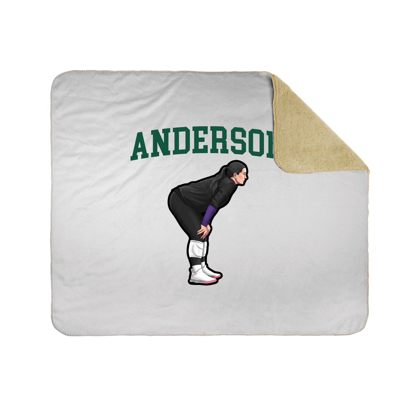 Throw Blanket — Shirsey in White