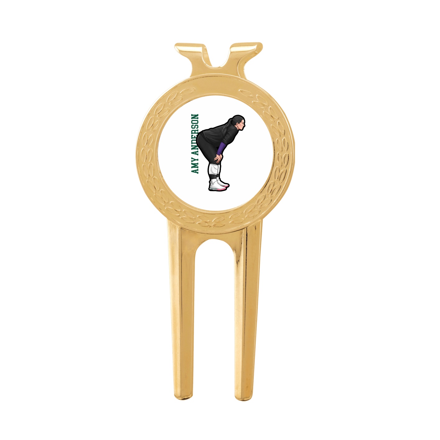 Divot Tool with Ball Marker — Name Vertical in Classic