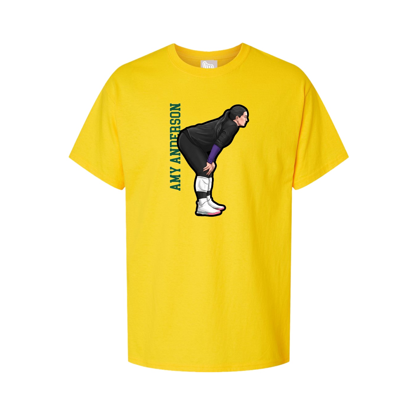 Tee — Name Vertical in Gold