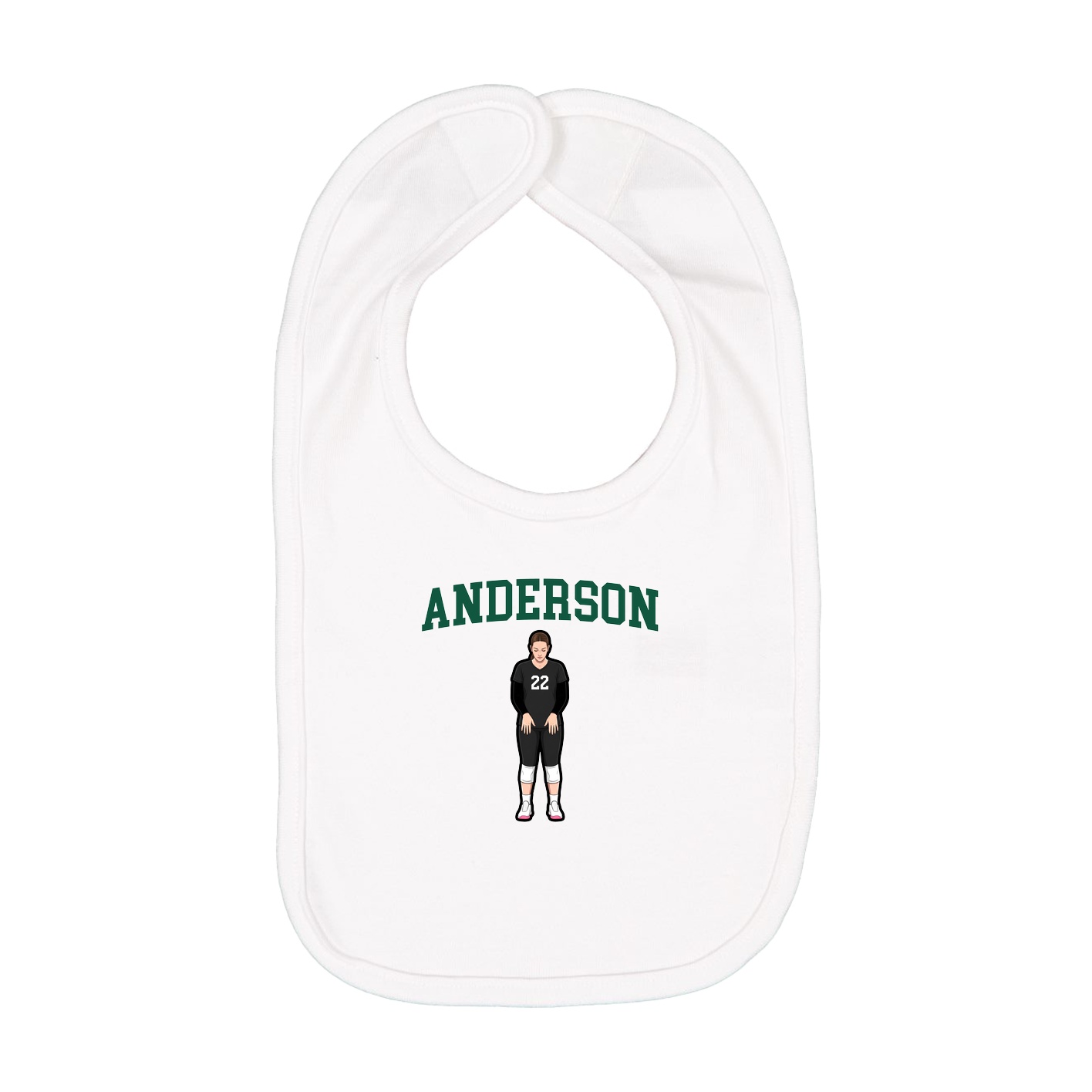 Infant Bib — Shirsey in White