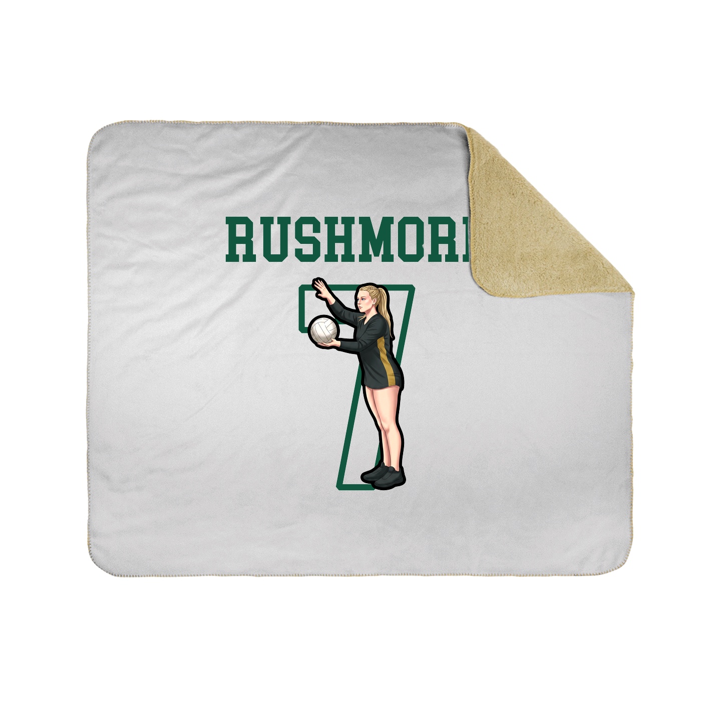 Throw Blanket — Shirsey in White