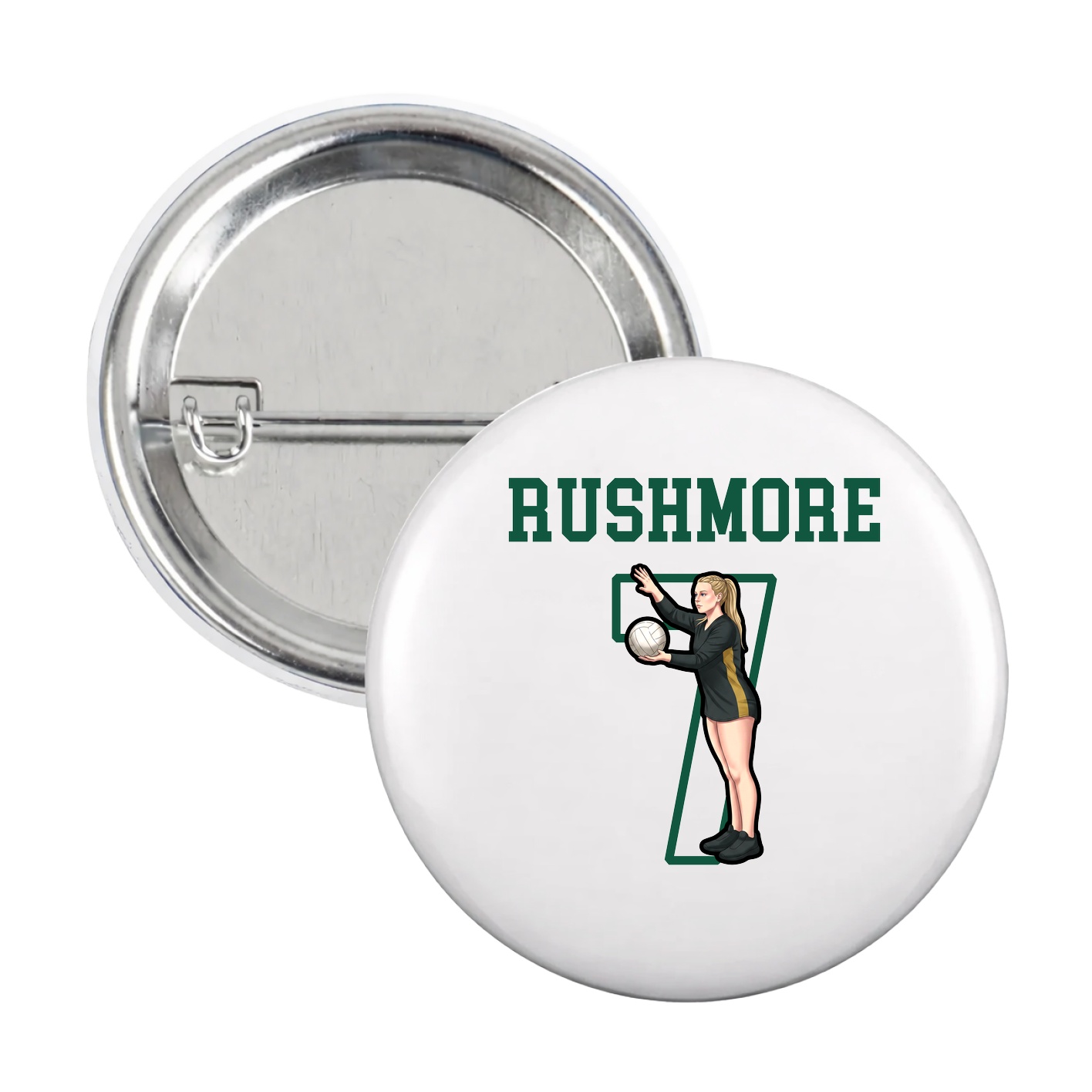 Game Day Button — Shirsey in White