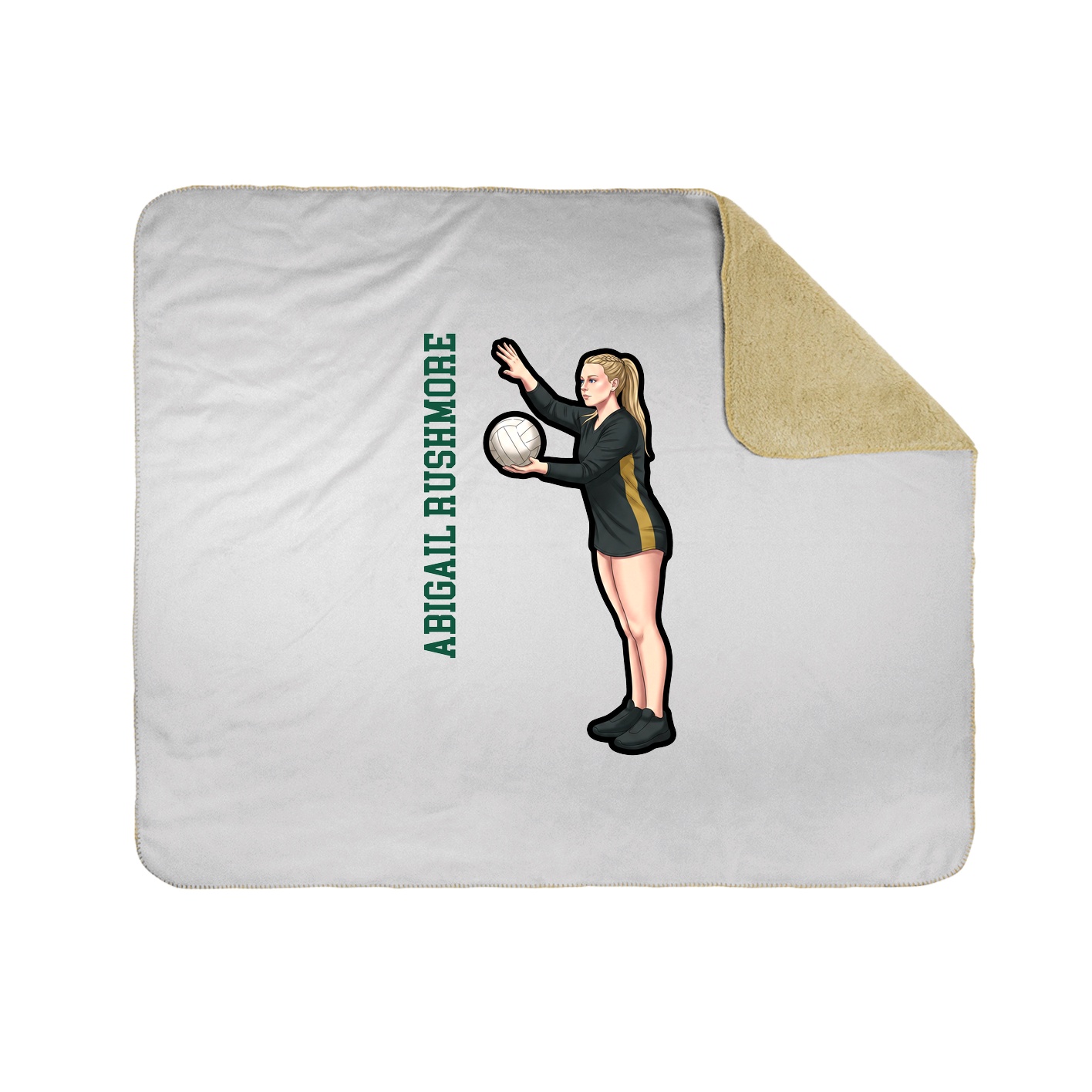 50x60 Sherpa Lined Throw Blanket