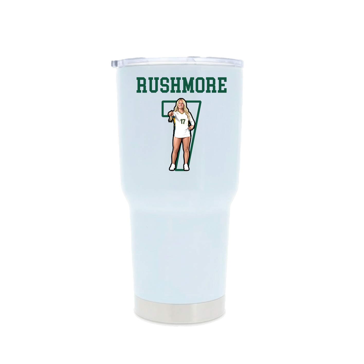 30oz Stainless Steel Tumbler — Shirsey in White