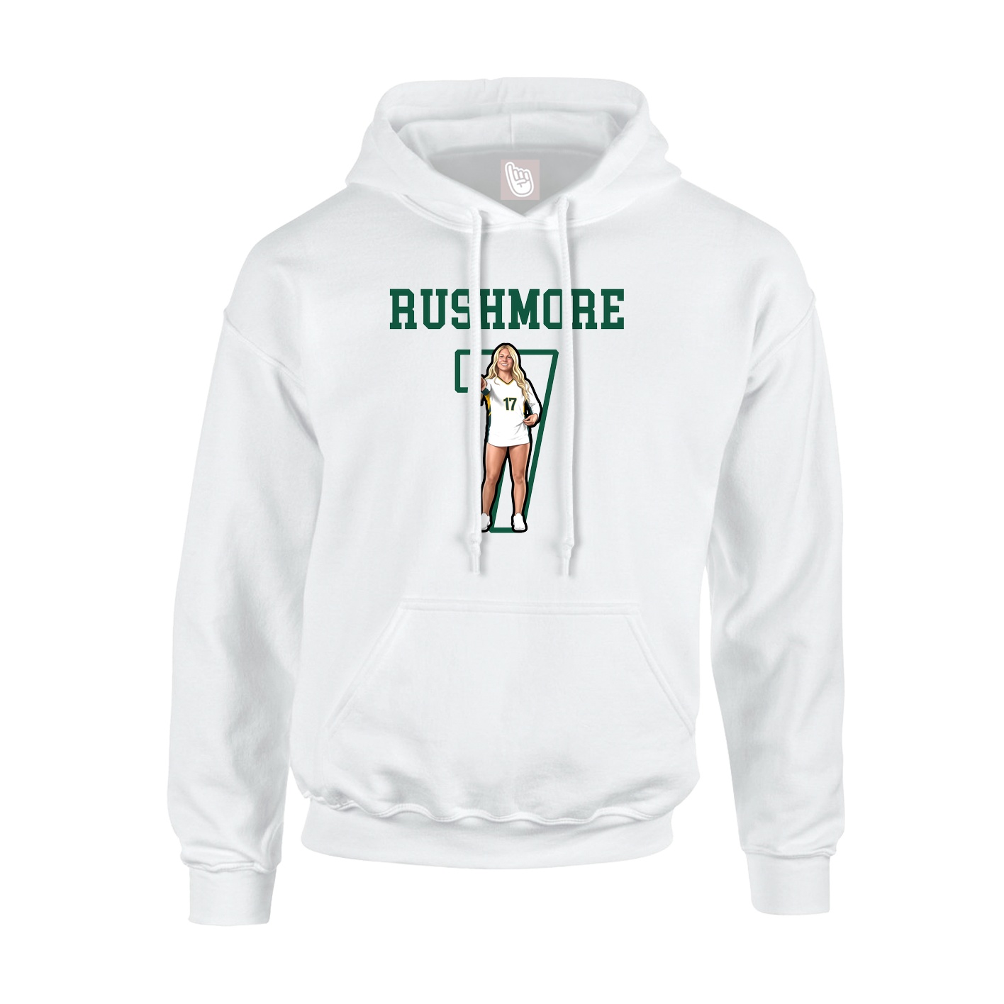 Hoodie — Shirsey in White