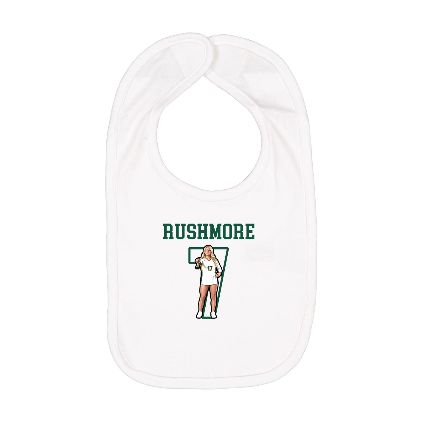 Infant Bib — Shirsey in White