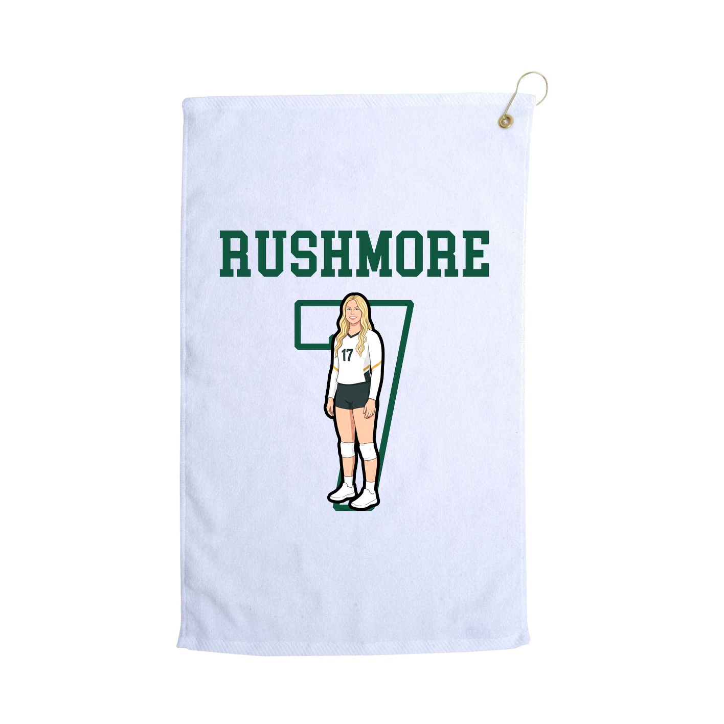 Golf Towel — Shirsey in White