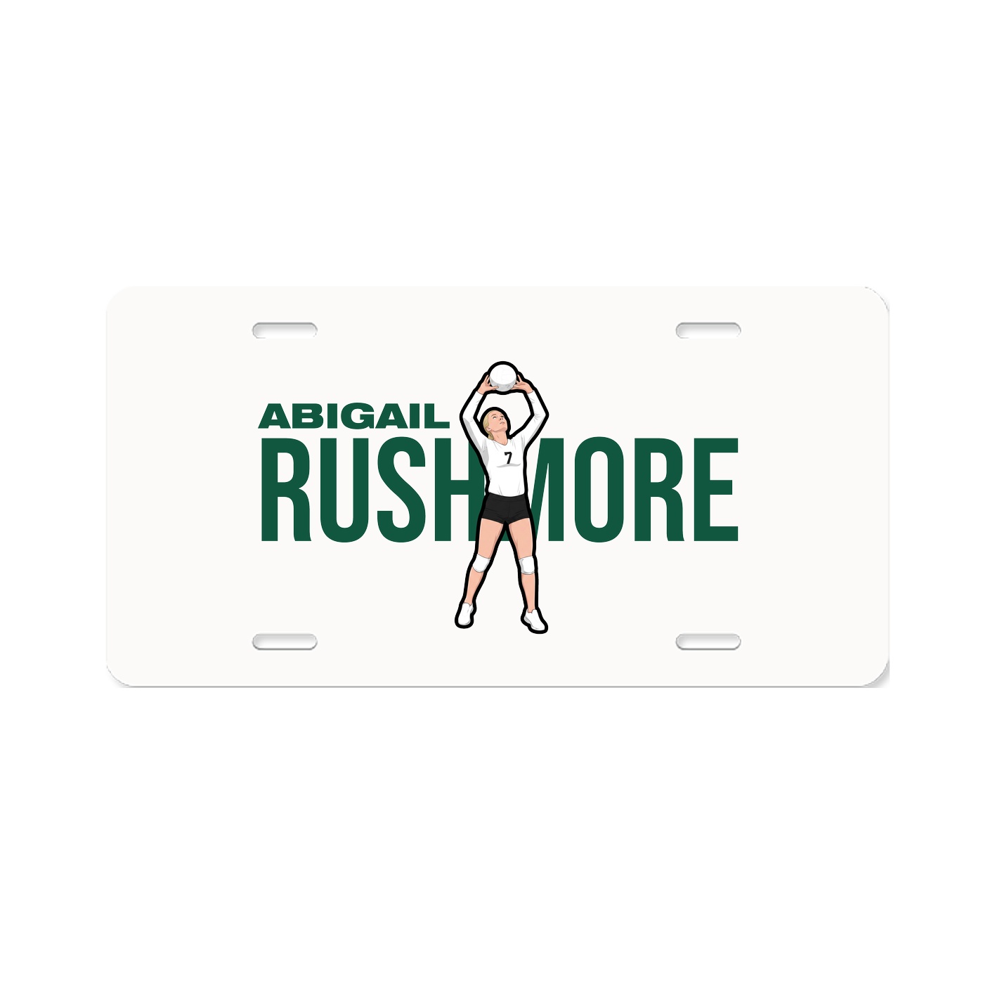 License Plate — Player Name in Classic