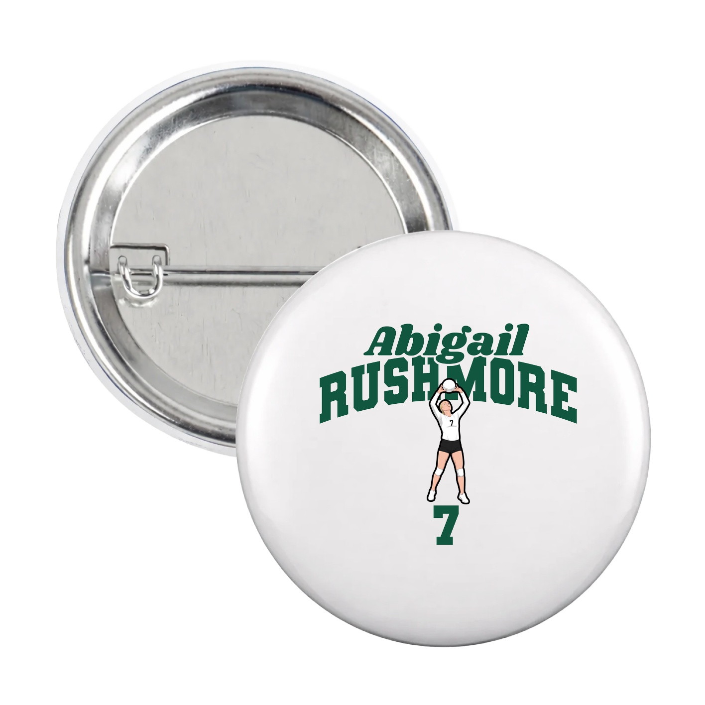 Game Day Button — Signature Arch in White