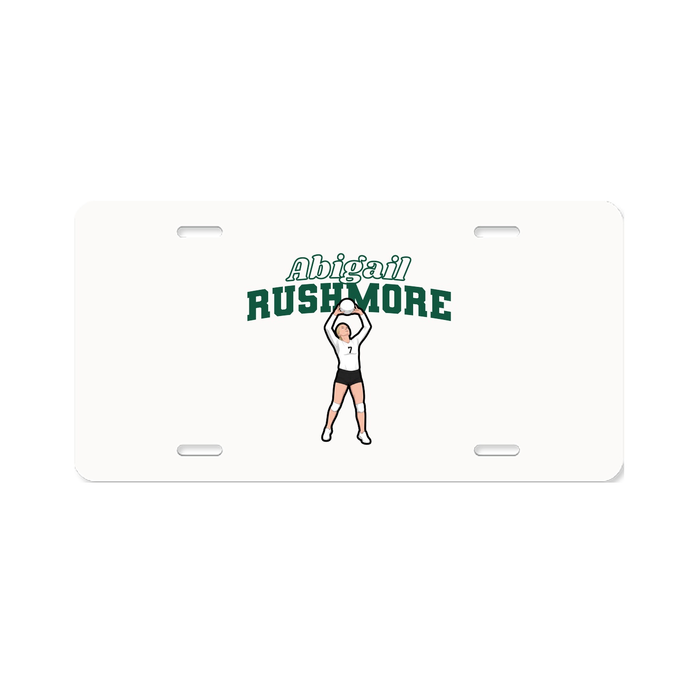 License Plate — Name Arch in Classic