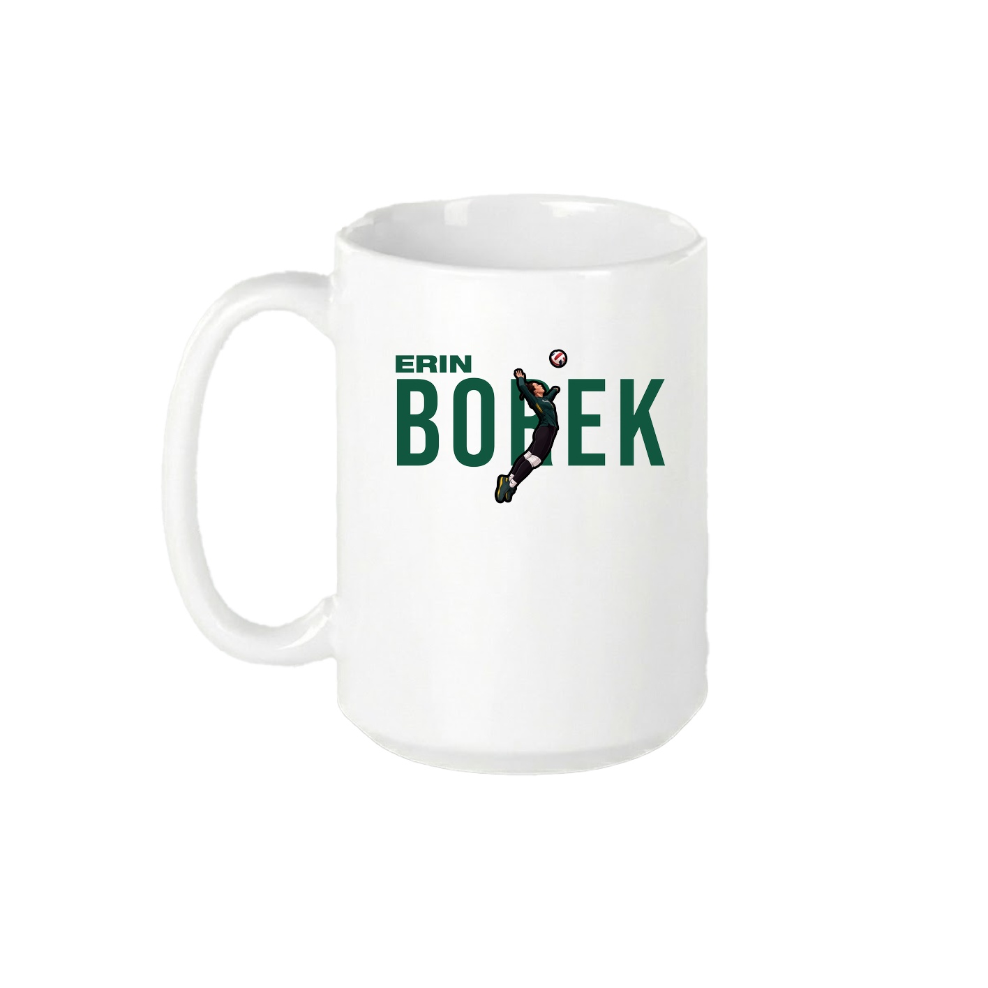 15oz Coffee Mug — Player Name in White