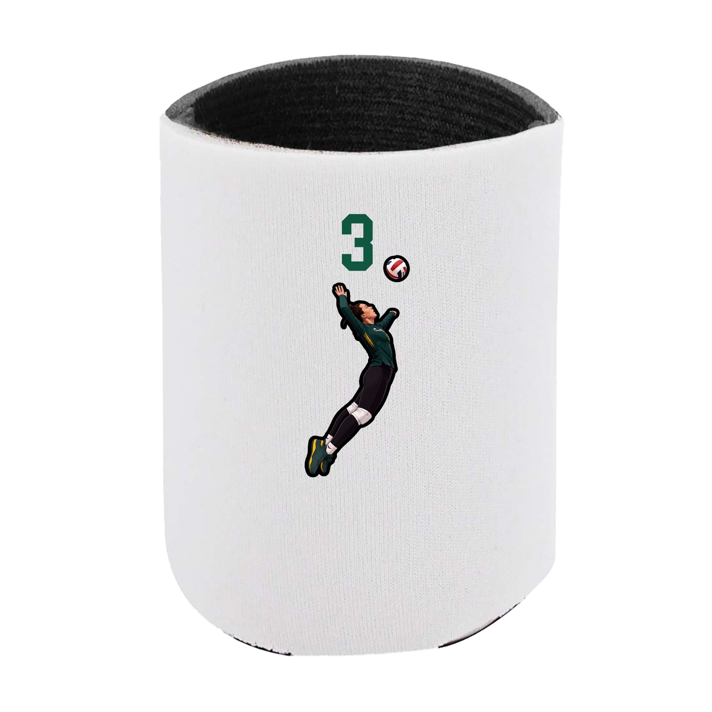 Can Holder — Number Top in White