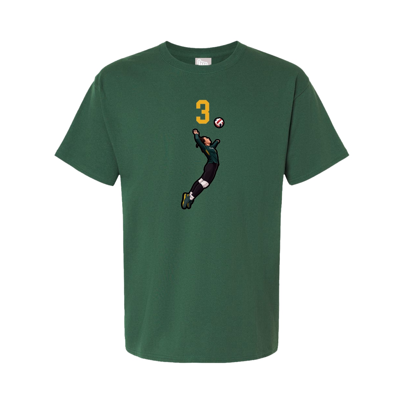 Tee — Number Top in Green