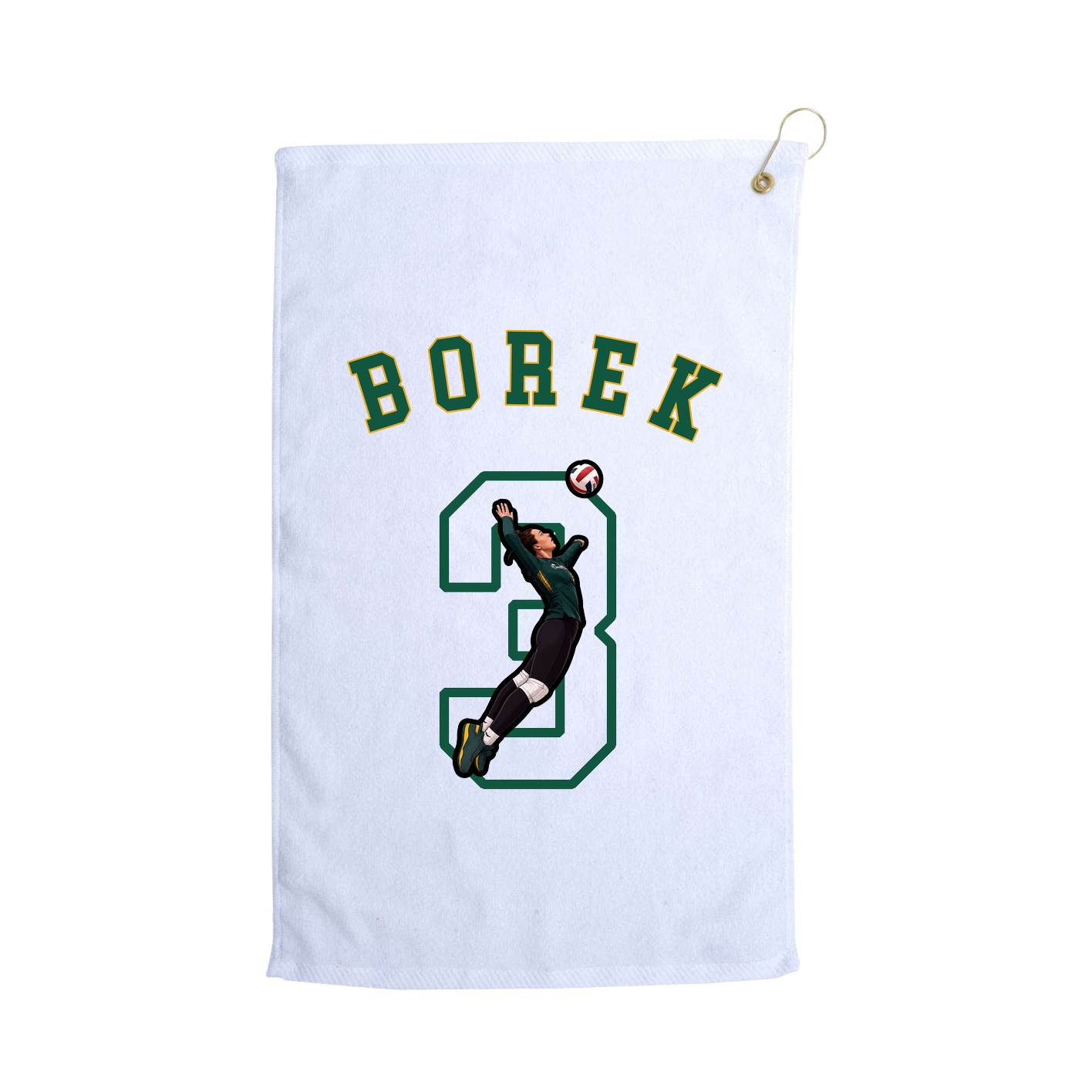 Golf Towel — Shirsey Arch in White
