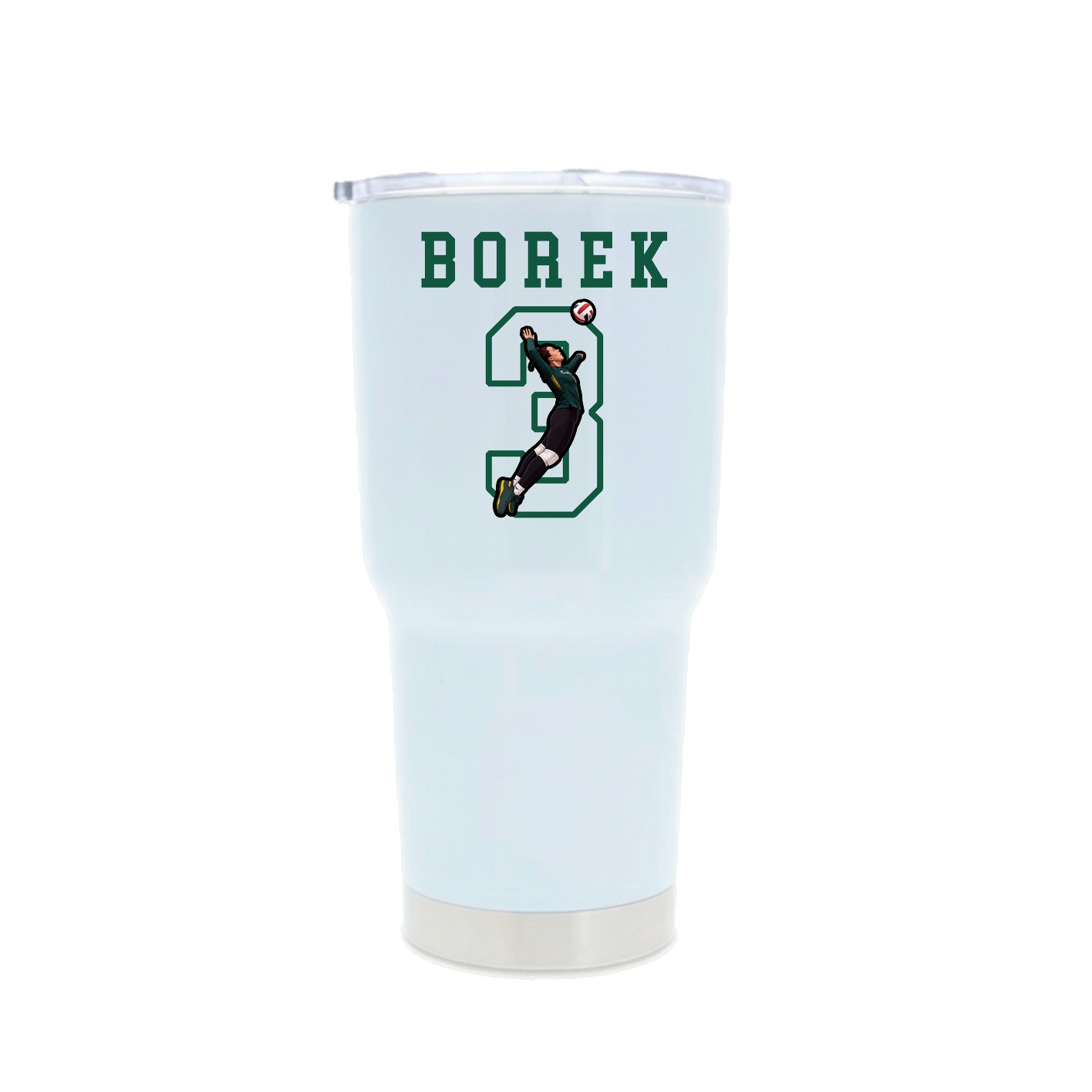 30oz Stainless Steel Tumbler — Shirsey in White