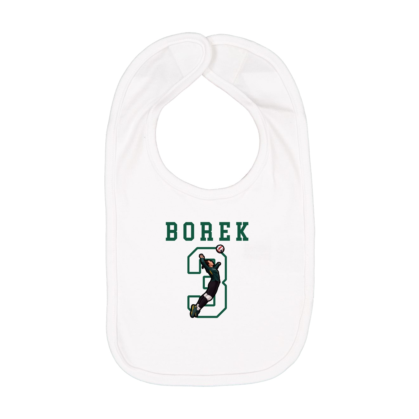 Infant Bib — Shirsey in White